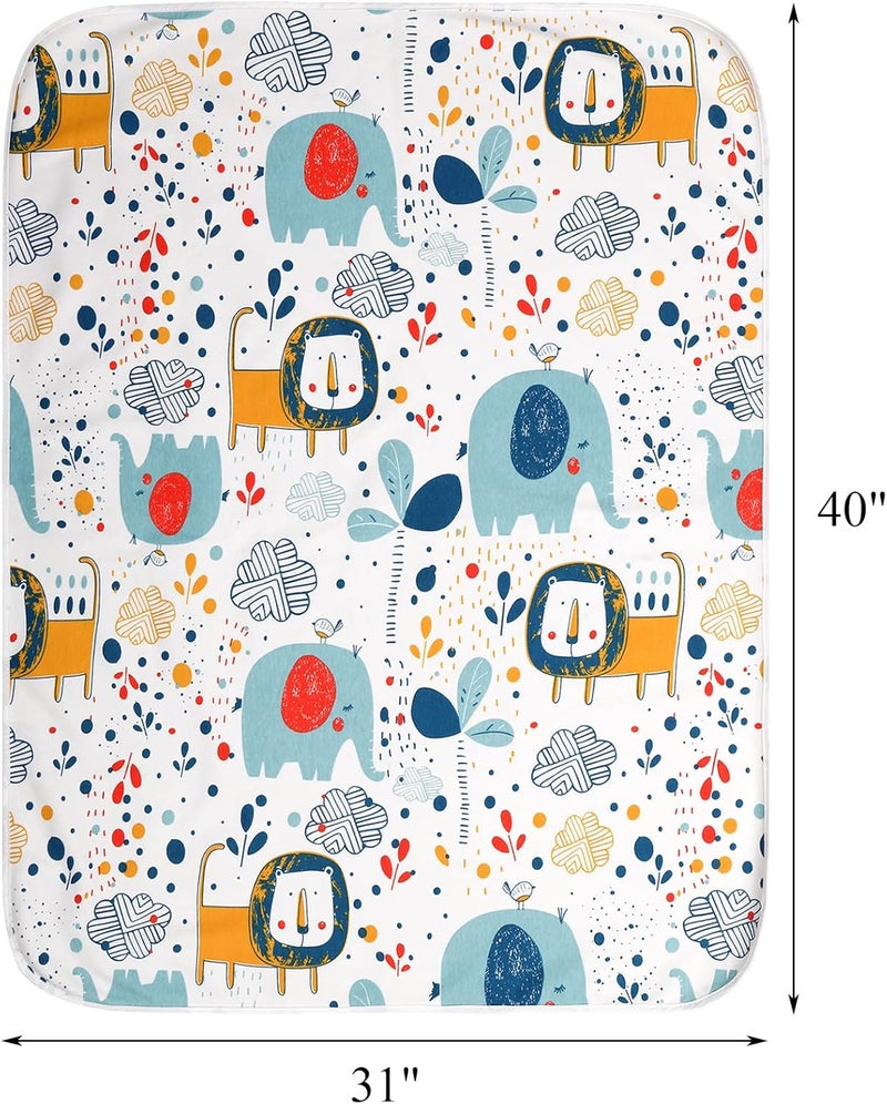 Tebery 2 Pack Baby Waterproof Bed Pad Washable Mattress Pad Mat, 31"x40" Large Underpads Bed Wetting Incontinence Cover for Kids/Adult/Pets - Image 2